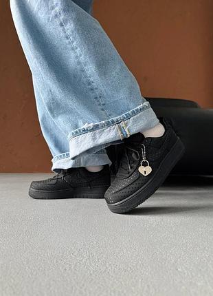 Кроссовки женские nike air force 1 se valentines day/black