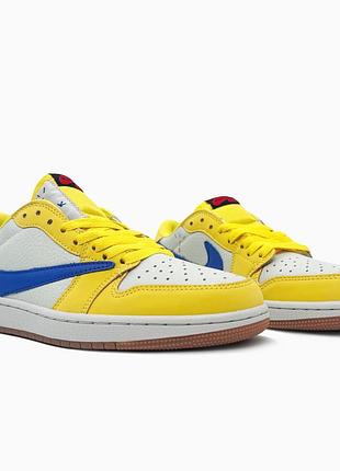 Кросівки чоловічі nike air jordan 1 retro low og sp canary