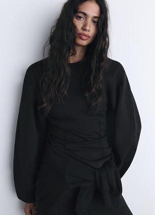 Чорний світшот zara 5