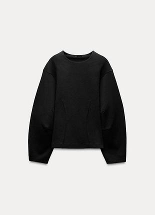 Чорний світшот zara 6