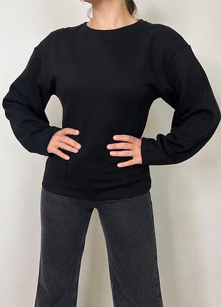 Чорний світшот zara 3