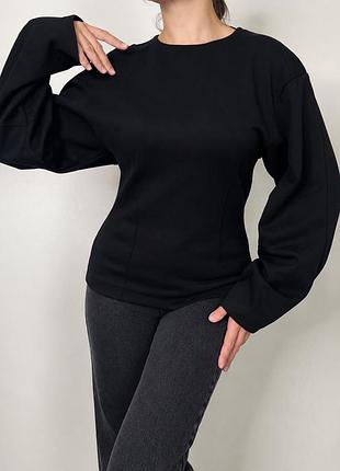 Чорний світшот zara