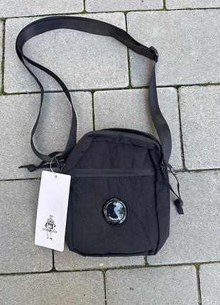 Сумка месенджер c.p. company bag (чорна)