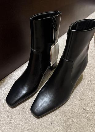 Черевики осінні zara, чоботи жіночі zara, ботильйони на каблуках, чоботи на підборах