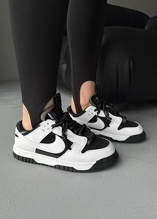 😍 женские кроссовки nike air dunk jumbo remastered black/white