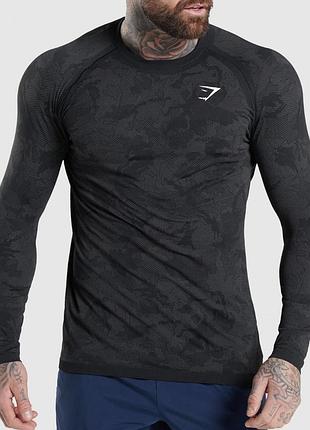 Спортивний лонгслів бренду gymshark з довгим рукавом.