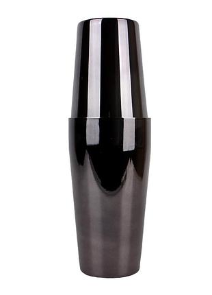Шейкер для коктейлей lesko fs72645 600/700 мл black из нержавеющей стали