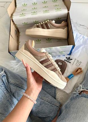 Adidas campus bad bunny chalky brown 3