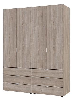 Комплект шаф для одягу doros гелар (2 шт.) 155х49,5х203,4 см дуб сонома (drs-011110)