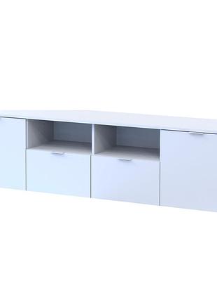 Тумба под тв doros рон 4 180х38х50 см белый (drs-011298)