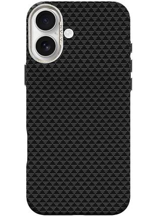 Чехол tpu+pc kvzv triangular pattern with magnetic fit для apple iphone 17 (6.3")