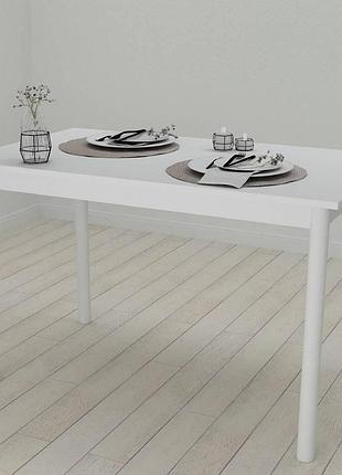 Стіл кухонний ferrum-decor беніта 75x120x60 білий дсп біле 16мм (frd-106266)