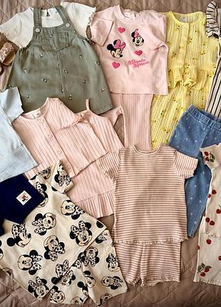 Лот для дівчинки h&m, disney р.74 / 6–9 міс. (колекція весна-літо 2026)