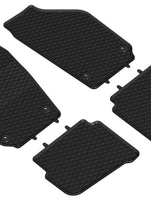 Коврики vw polo iv 2001-2009, skoda fabia i 1999-2008, в салон гумові 4шт. geyer & hosaja польща (910/4c)