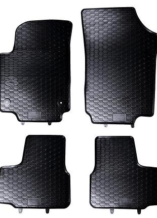 Килимки vw up! 2011-2023, skoda citigo 2011-2020, seat mii 2011-2019, в салон гумові 4шт. geyer & hosaja (814/4c)