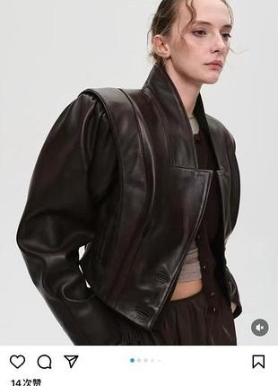 Пиджак кожаный куртка натуральная кожа косуха saint laurent