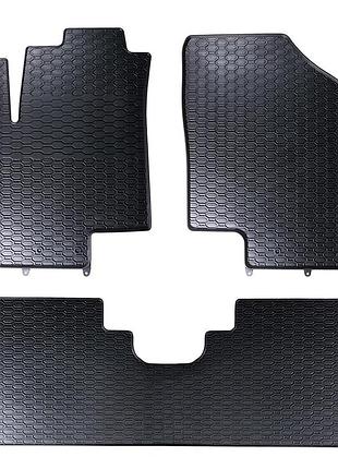 Коврики kia venga (2009 - 2019) / hyundai ix20 (2010 - 2020) в салон резиновые (833/3c)