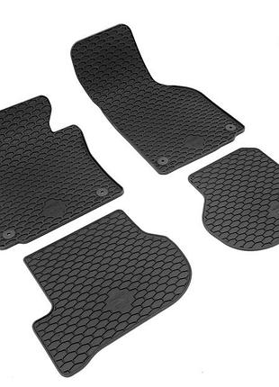 Коврики skoda octavia ii (04-13), golf v (03-09), golf vi (08-13), jetta (05-11), резиновые (tpe), 4 шт., gumarny zubri (p223308)