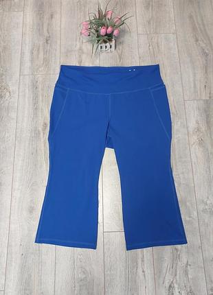 Женские синие спортивные soft capri yoga livi.