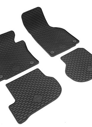 Килимки skoda octavia ii (04-13), golf v (03-09), golf vi (08-13), jetta (05-11), гумові (tpe), 4 шт., gumarny zubri ( p223304)