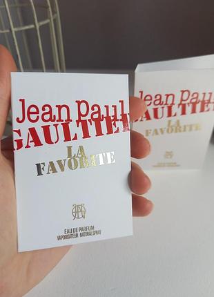 Новинка 2026! jean paul gaultier la favorite eau de parfum, 1.5 ml
