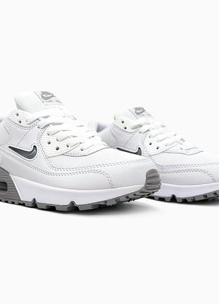 Кросівки чоловічі nike air max 90 white/grey