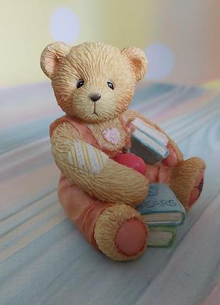 Винтажная коллекционная фигурка cherished teddies под названием "seth" september