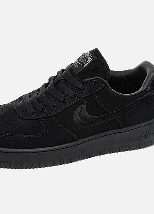 Nike air force 1 low stussy black 2