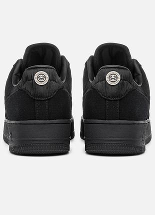 Nike air force 1 low stussy black 3