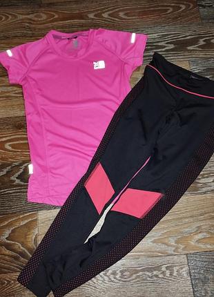 Спорт. футболка+лосины на 6-8 лет