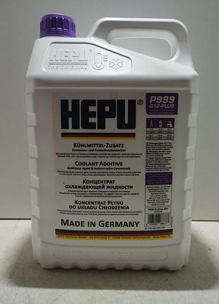 Антифриз g12+ сиреневый "hepu" концентрат -80°c 5л