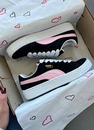 Puma suede xl black/pink