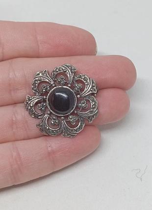 Серебряная брошь 3