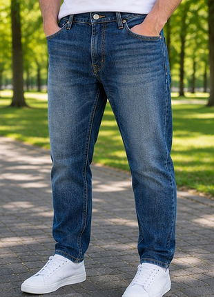 Мужские джинсы levi's 502 w32 l30 темно-синие