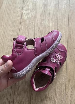 Туфельки для дівчинки шкіряні, туфельки pepino шкіра дитячі, туфельки дитячі шкіра