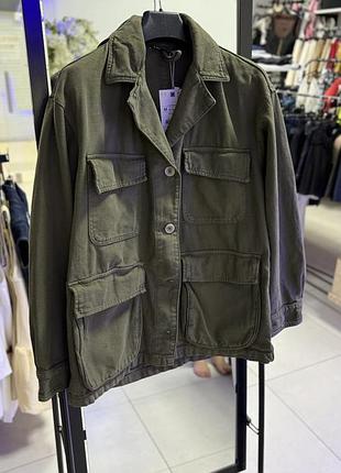 Щільна джинсова куртка zara 7