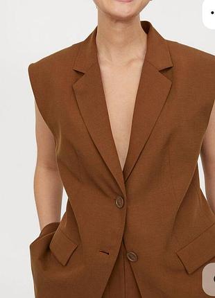 Стильный удлиненный жилет h&amp;m 2