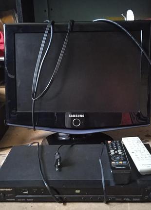 Комплект відеотехніки: телевізор samsung 19" + dvd-плеєр pioneer (usb/hdmi)