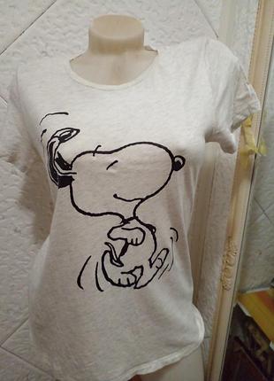 Розпродаж 2+1 футболка мерч 100% бавовна снупі snoopy