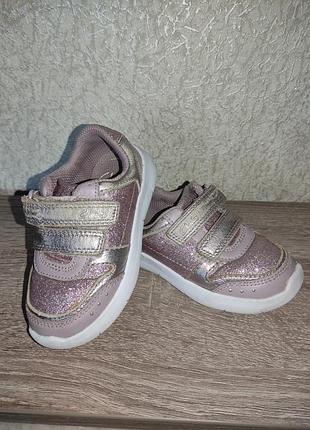 Clarks, кроссовки для девочки 22р.