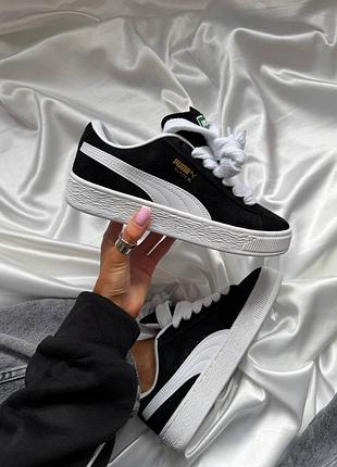 Кросівки suede xl black/white 🤍