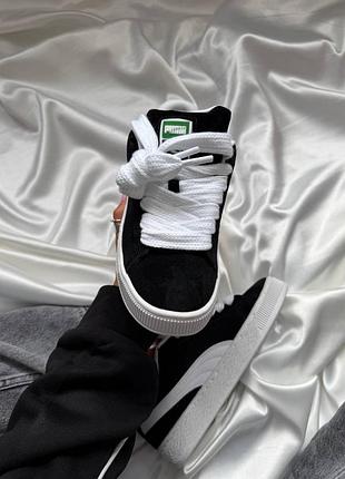 Кросівки suede xl black/white 🤍 2