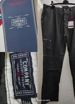 Чоловічі штани карго company 81 (usa), колір графіт, р. 54 (xl)