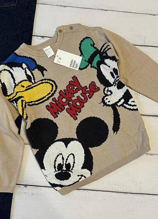 Світер h&m disney 3/4 роки зріст 104 кофта джемпер светр сведр свитер