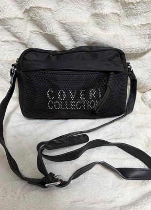 Нейлонова сумка-кросбоді coveri collection у спортивному стилі 🖤