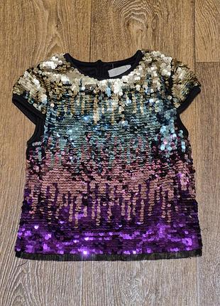 Роскошный праздничный топ primark premium/ 3-4years