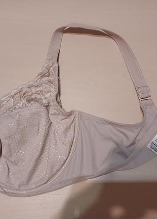 Нюдовий бежевий бюстгалтер 90 e m&s 8