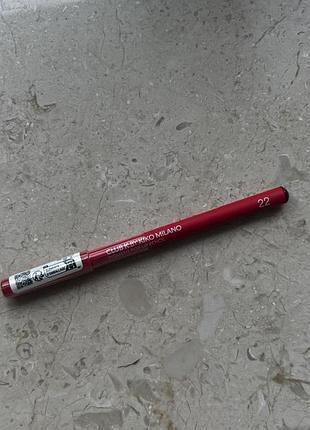 Пігментований олівець для губ club k by kiko milano pigment pop lip pencil, відтінок 22