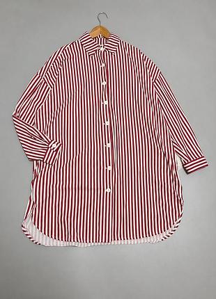 Хлопковая ночная рубашка в полоску ellen (2xl)