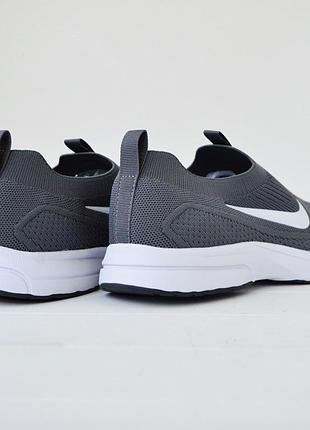 Nike gray white мокасини 3